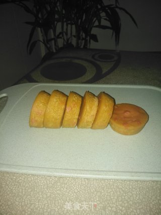 胡萝卜汁火腿蛋糕的做法步骤：8