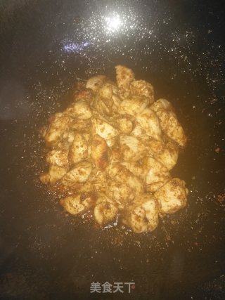 孜然鸡胸肉的做法步骤：9