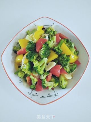 清炒西兰花的做法步骤：9