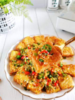香煎豆腐的做法步骤：15