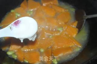 南瓜毛豆疙瘩汤的做法步骤：5