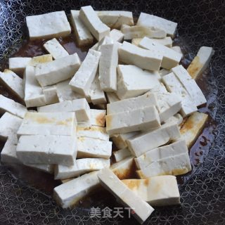 青蒜炒豆腐的做法步骤：5