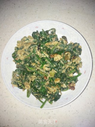 菠菜炒鸡蛋的做法步骤：7