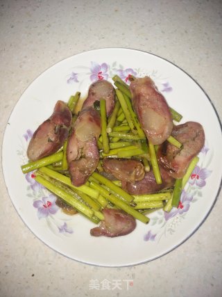 蒜苔炒香肠的做法步骤：11