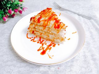三味藕丝蛋饼的做法步骤：15
