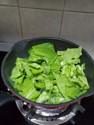 炒小白菜的做法步骤：4
