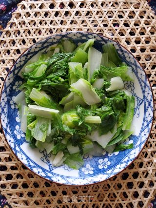 炒小白菜的做法步骤：7