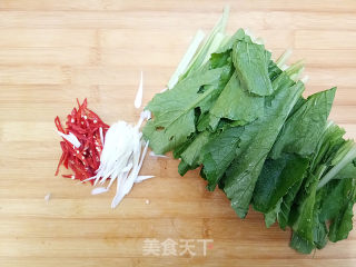 小白菜拌粉条的做法步骤：2