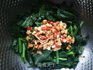 巜皇上吃什么》：海米拌菠菜的做法步骤：14