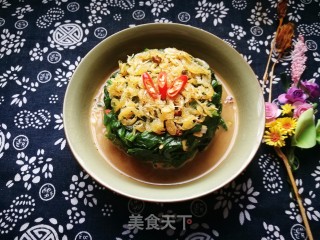 巜皇上吃什么》：海米拌菠菜的做法步骤：19