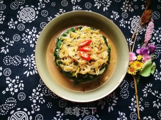 巜皇上吃什么》：海米拌菠菜的做法步骤：20