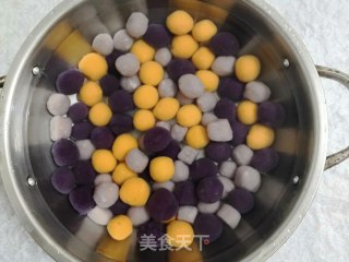 桂香椰奶薯丸的做法步骤：22