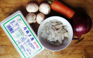 虾蓉蒸豆腐的做法步骤：1