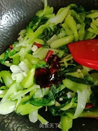 小油菜的做法步骤：5