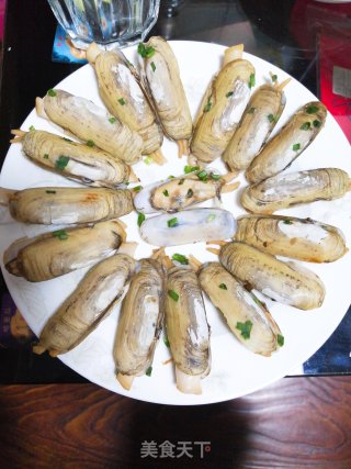 铁板蛏子的做法步骤：5