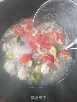 豆腐肉丸汤的做法步骤：4