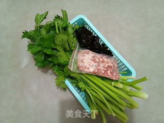 芹菜鲜肉煎饺的做法步骤：2
