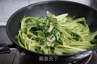椒丝腐乳炒通心菜的做法步骤：7
