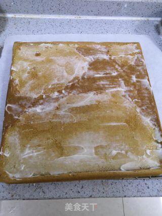 可可肉松蛋糕卷的做法步骤：10