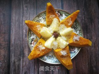 冰糖蒸南瓜苹果的做法步骤：6