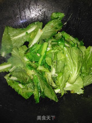 清炒小白菜的做法步骤：5
