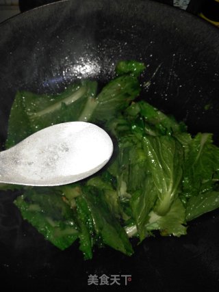 清炒小白菜的做法步骤：6