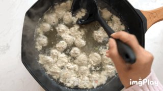 白菜粉丝丸子汤的做法步骤：7
