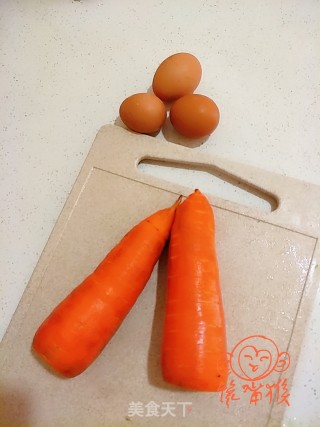胡萝卜炒鸡蛋的做法步骤：1