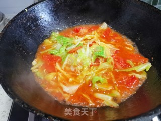 西红柿炒圆白菜的做法步骤：8