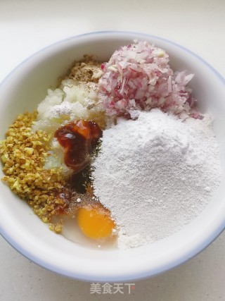 炸冬瓜丸子的做法步骤：3