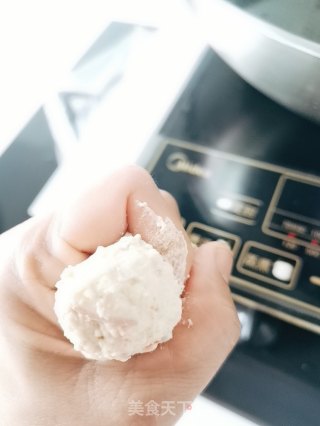 炸冬瓜丸子的做法步骤：5