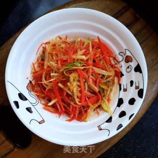 凉拌双色萝卜的做法步骤：6