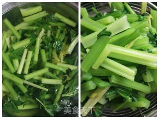 彭豆做的家常版羊肉炒西芹的做法步骤：1