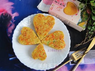 小米鸡蛋饼的做法步骤：12