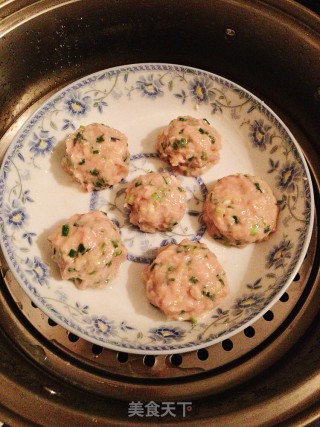 蒸莲藕肉丸的做法步骤：5