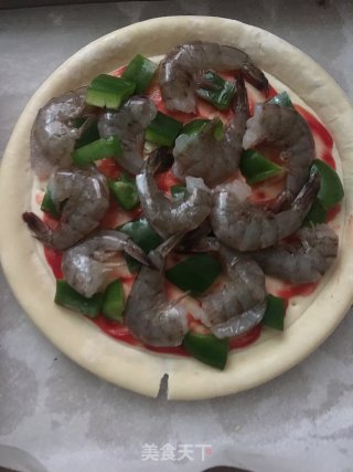 鲜虾披萨饼的做法步骤：5