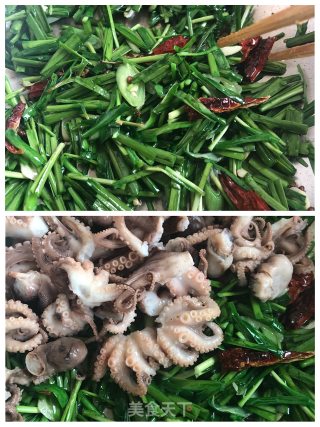 韭菜炒八抓鱼的做法步骤：4