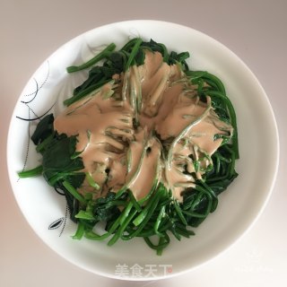 芝麻酱拌菠菜的做法步骤：6