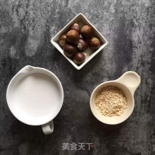 栗子燕麦糊的做法步骤：1
