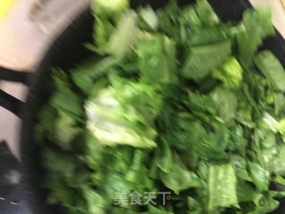 香菇油麦菜的做法步骤：5