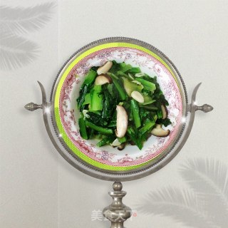 香菇油麦菜的做法步骤：7