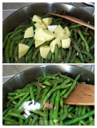 土豆炖架豆王的做法步骤：6