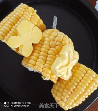 黄油蜂蜜烤玉米的做法步骤：2
