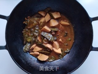 酱烧扁豆芋头的做法步骤：10