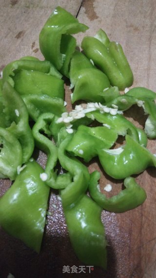 花菜炒肉的做法步骤：4