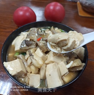 平菇烧豆腐的做法步骤：6