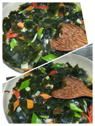 尖椒炒海带的做法步骤：8