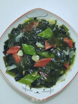 尖椒炒海带的做法步骤：9