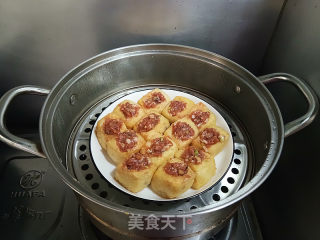 蒸酿豆腐泡的做法步骤：7