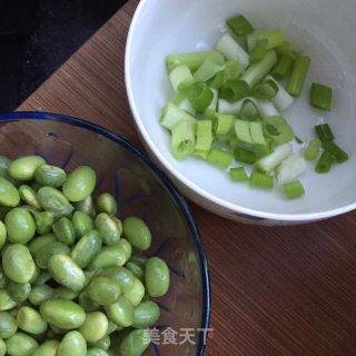 毛豆青椒炒干子的做法步骤：4